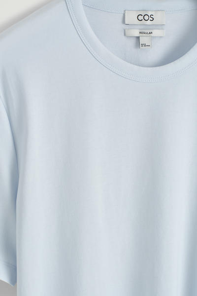 COS レギュラーフィット ブラッシュドコットンTシャツ