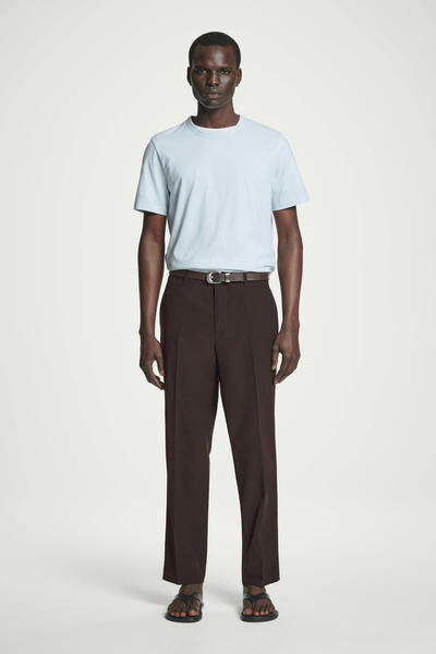 COS レギュラーフィット ブラッシュドコットンTシャツ