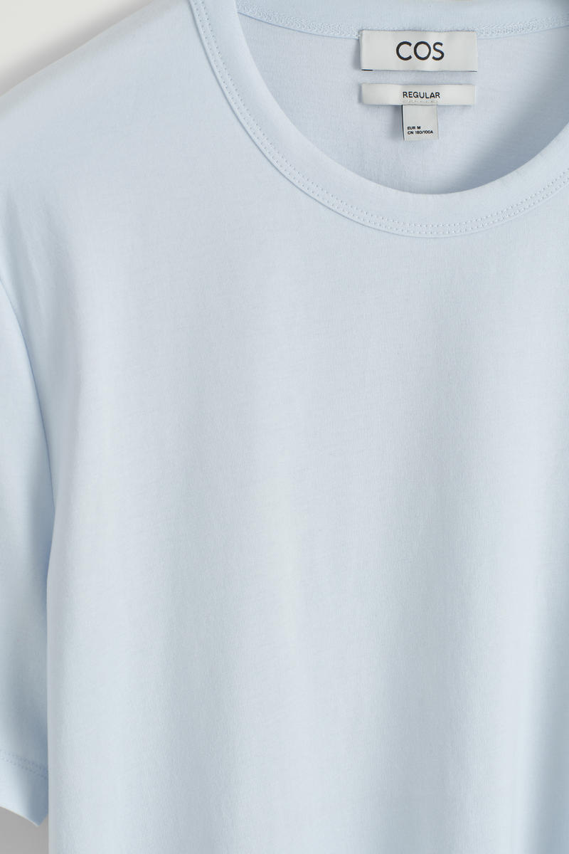 COS レギュラーフィット ブラッシュドコットンTシャツ