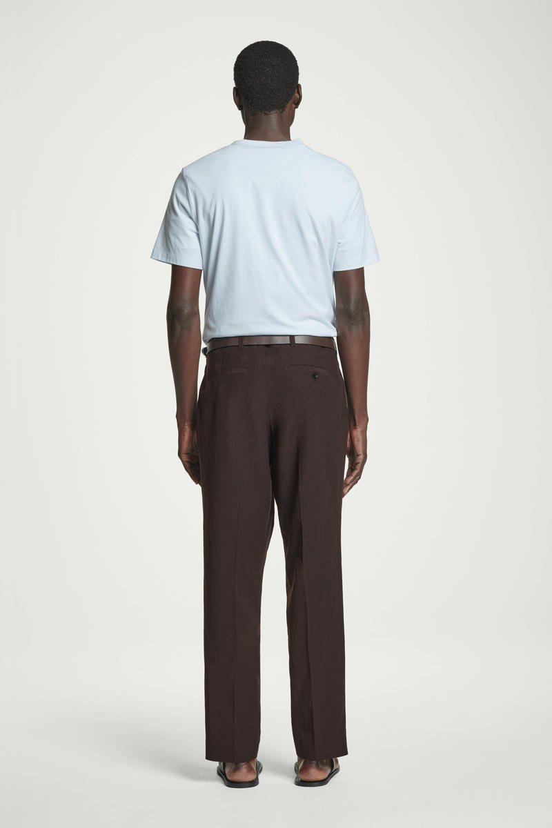 COS レギュラーフィット ブラッシュドコットンTシャツ