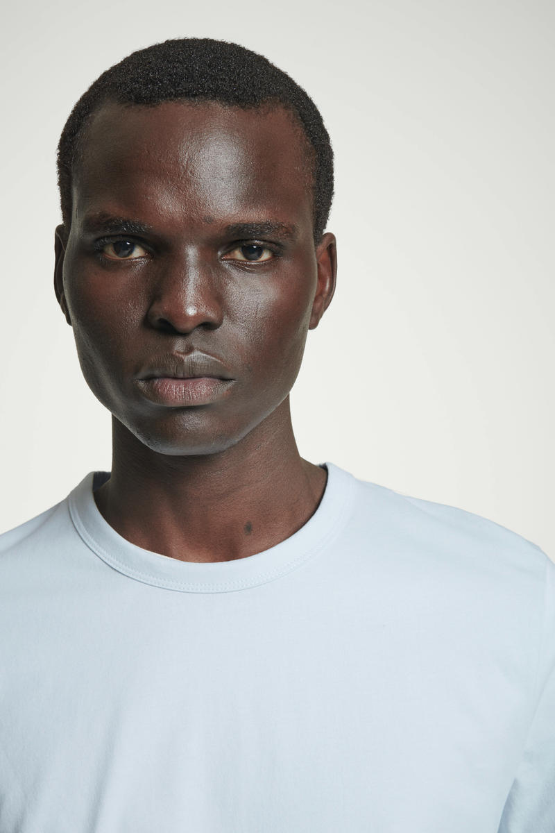 COS レギュラーフィット ブラッシュドコットンTシャツ