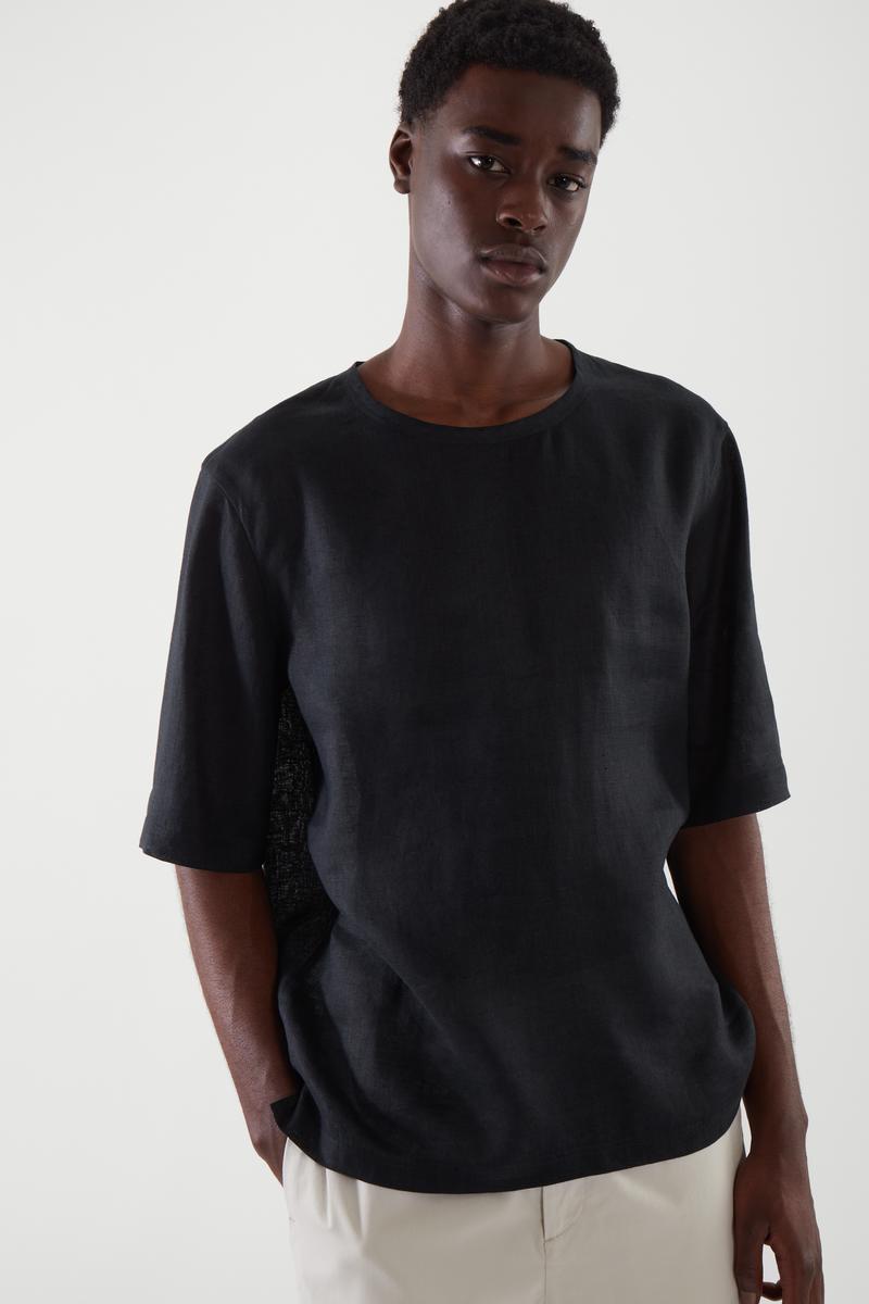 Oversized Linen T Shirt オーバーサイズリネンtシャツ Cos コス 公式オンラインストア