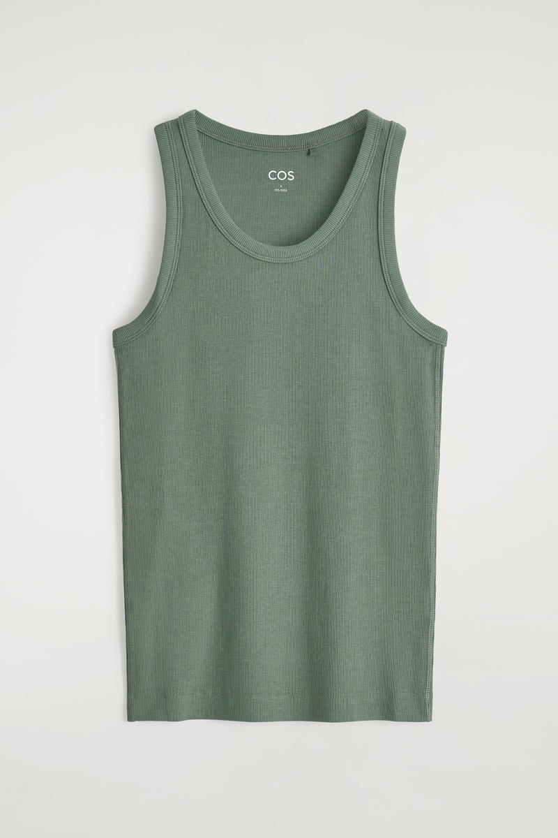 COS リブ編みタンクトップ