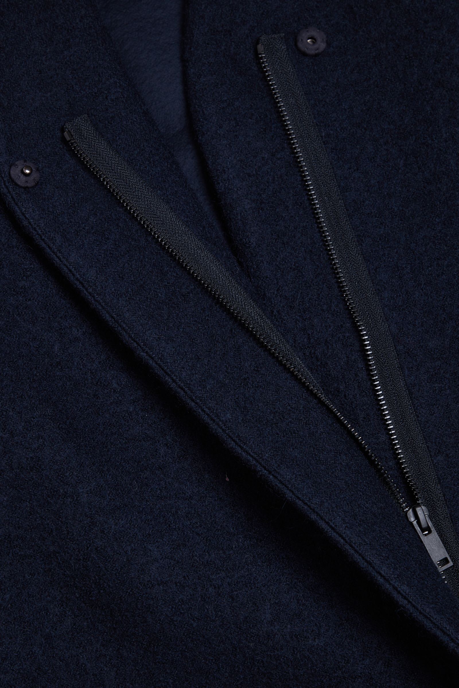 STAND COLLAR WOOL COAT スタンドカラーウールコート navy｜COS コス