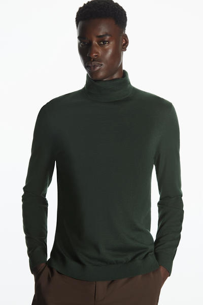 MERINO ROLL-NECK JUMPER メリノウールタートル 
