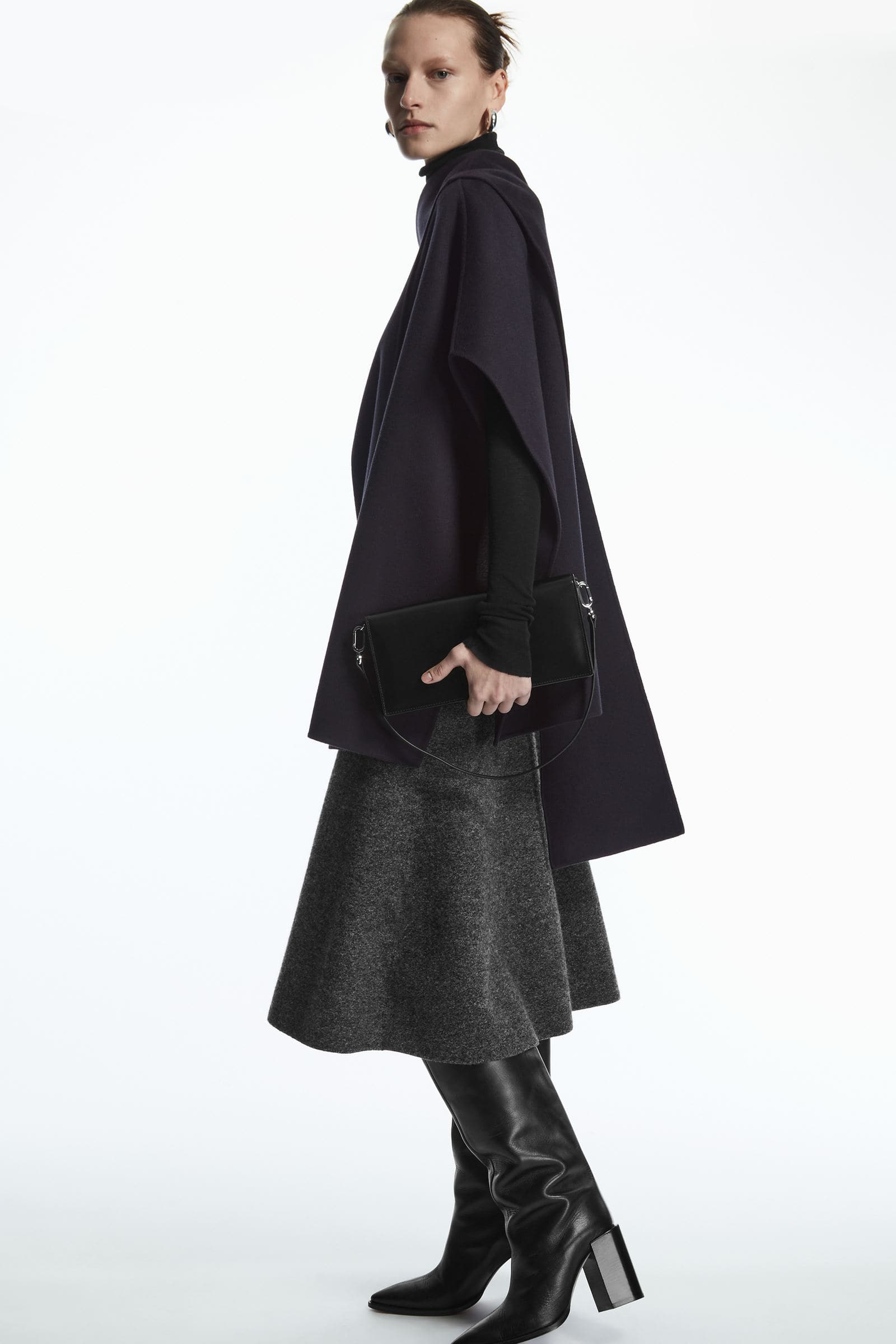 WOOL MIX HYBRID CAPE ウールブレンドケープ｜COS コス 公式オンライン