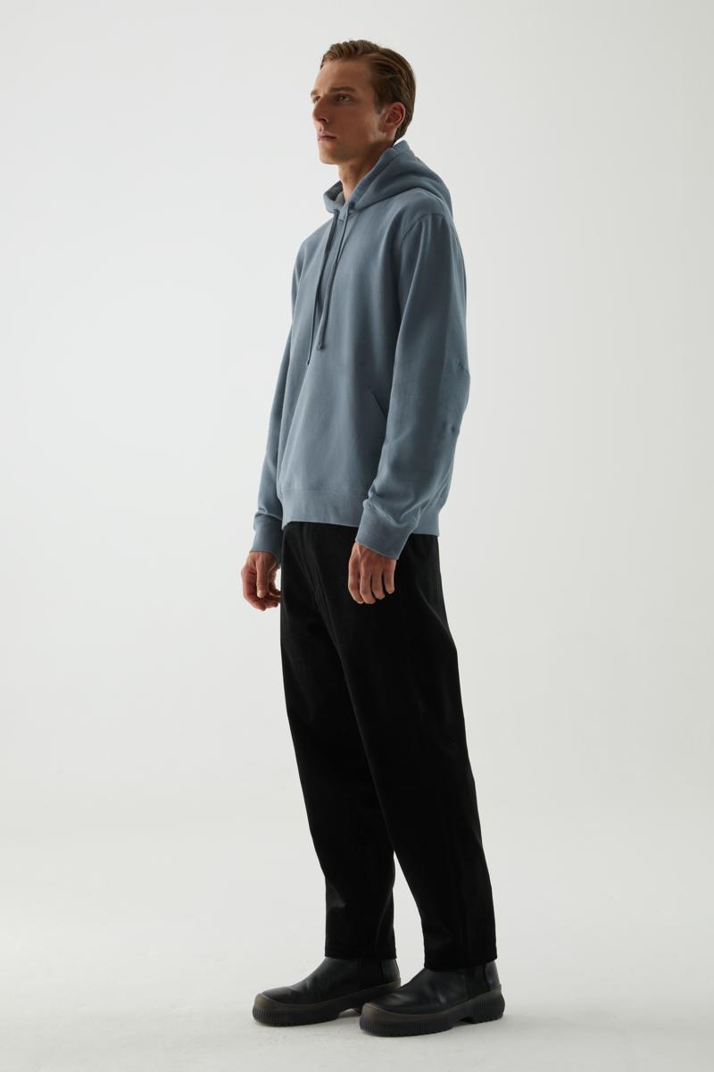 ORGANIC COTTON STRUCTURED HOODIE 立体感のあるオーガニックコットン 