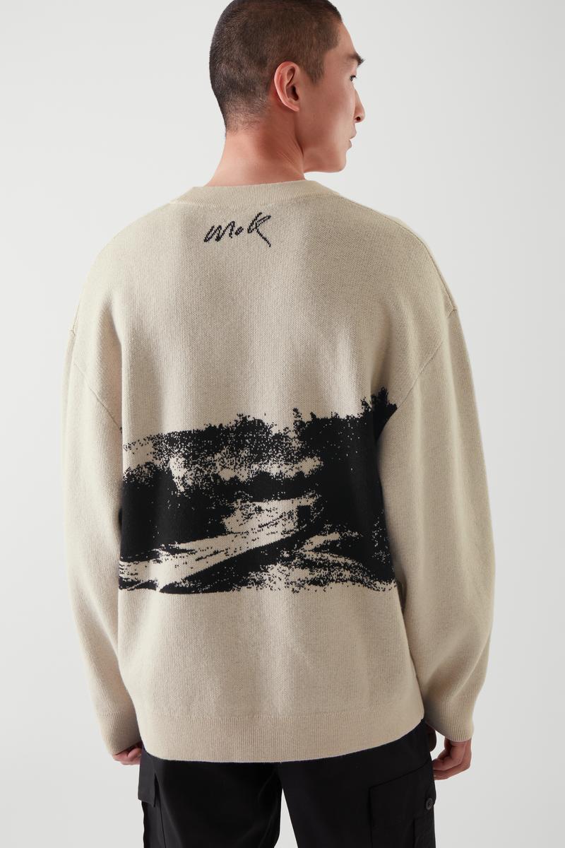 COS ベージュ クルーネックセーター 長袖　M CASHMERE CREW-NECK JUMPER カシミヤクルー ネックセーター ベージュ