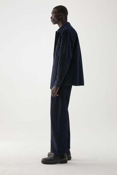 COS オーガニックコットン素材ユーティリティスタイルデニムオーバーシャツ