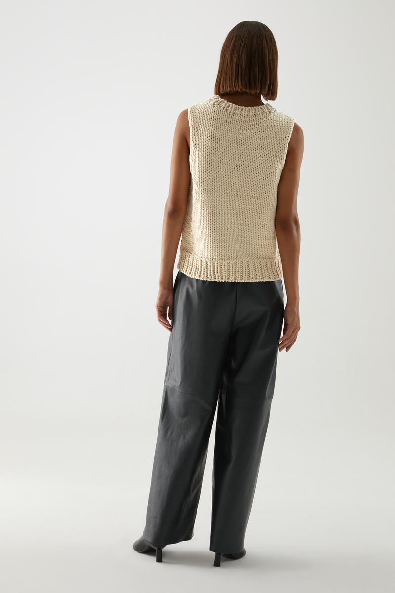 ORGANIC COTTON CHUNKY KNIT VEST