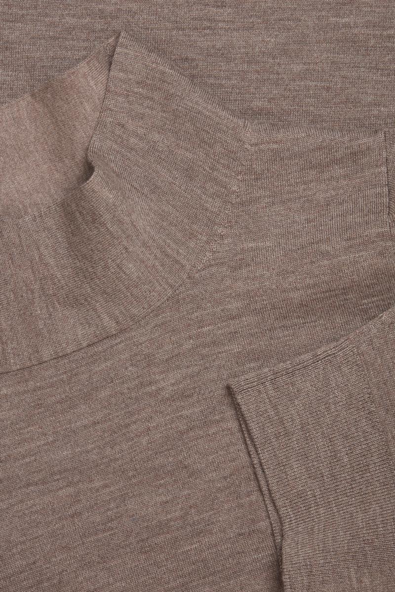 COS メリノウールコットン混紡ロールネック スリーブディテールトップス