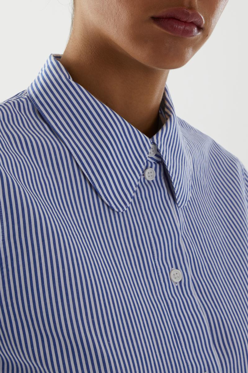 ORGANIC COTTON STRIPED SHIRT オーガニックコットン素材