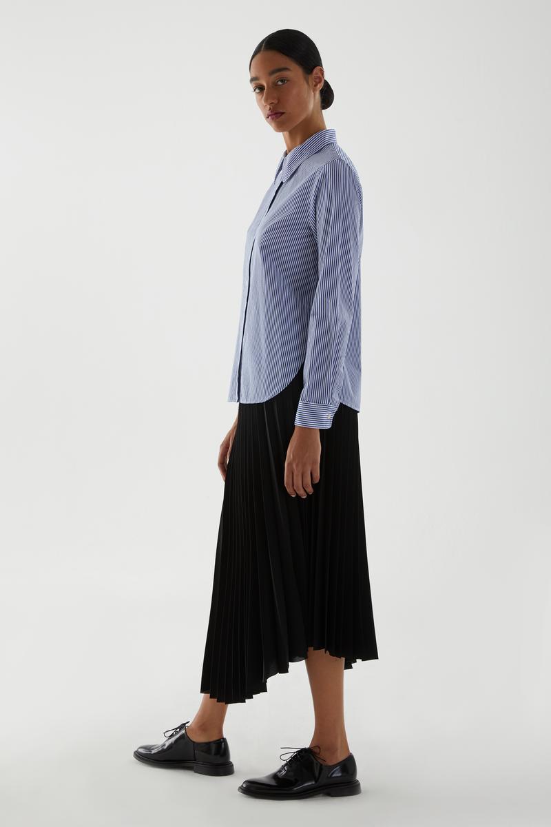 ORGANIC COTTON STRIPED SHIRT オーガニックコットン素材ストライプ