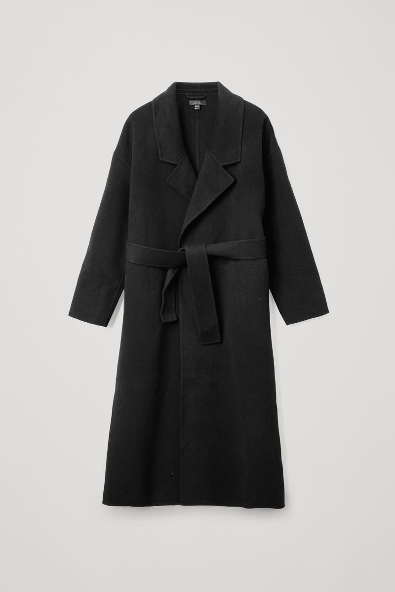 WOOL MIX RELAXED BELTED COAT ウール混紡ベルト付きリラックスコート
