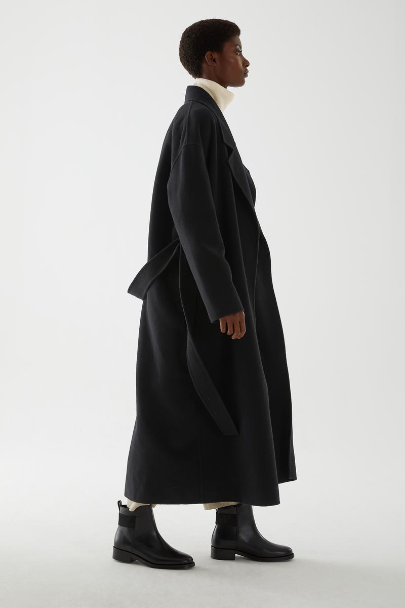 COS コート WOOL MIX RELAXED BELTED COAT ウール混紡ベルト付きリラックスコート