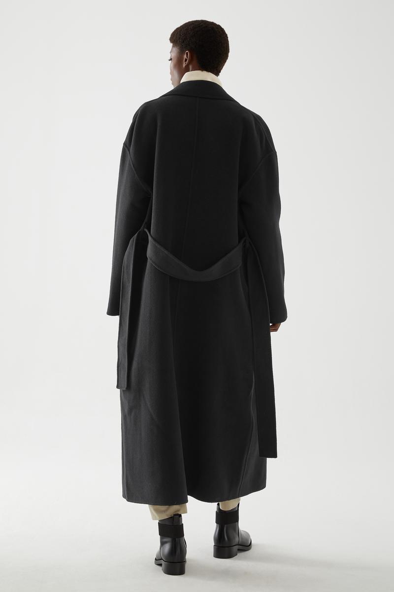 WOOL MIX RELAXED BELTED COAT ウール混紡ベルト付きリラックスコート