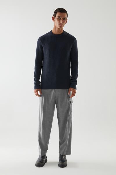 COS カシミヤワッフルニットセーター