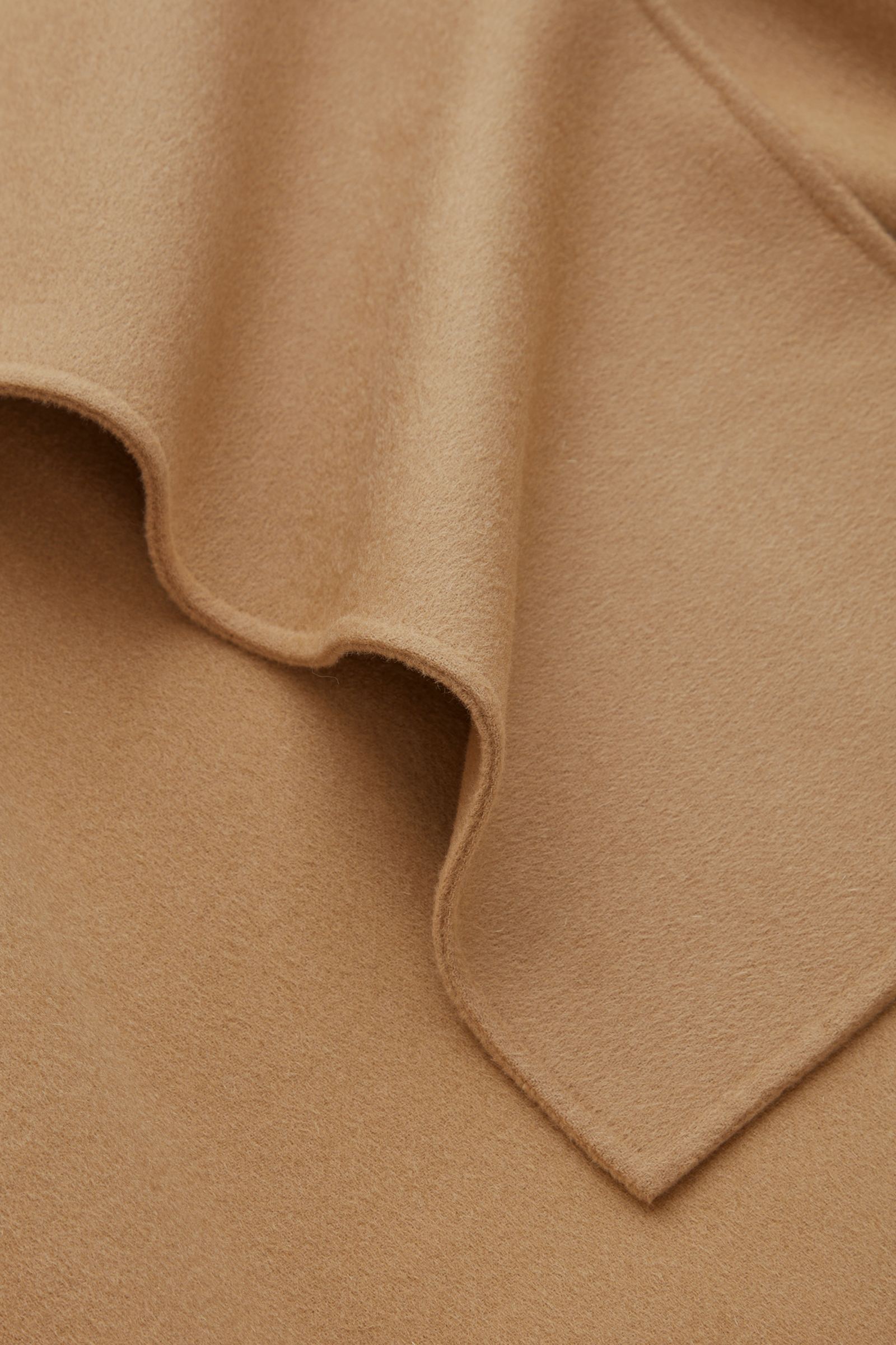 WOOL MIX HYBRID CAPE ウールブレンドケープ ダークベージュ｜COS コス