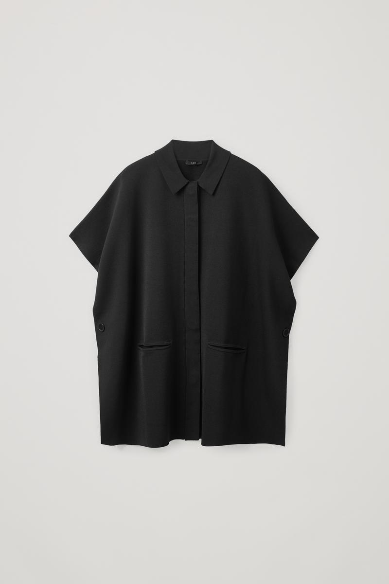 KNITTED HYBRID-CAPE ニットハイブリッドケープ｜COS コス 公式