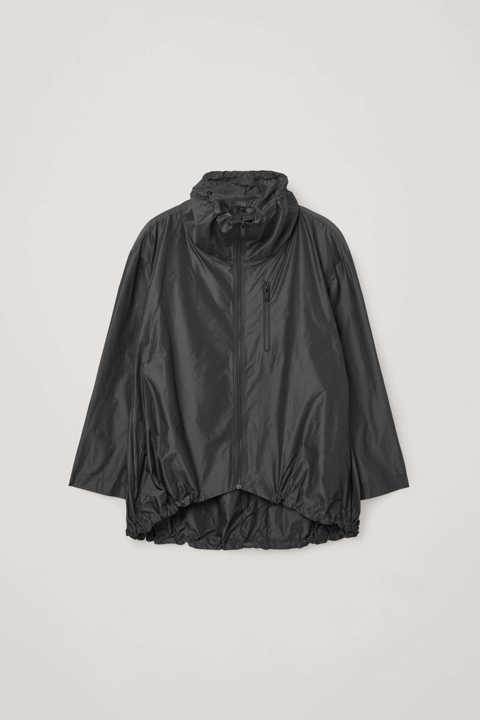 NYLON ANORAK ひも付きアノラック ダークグレー｜COS コス 公式