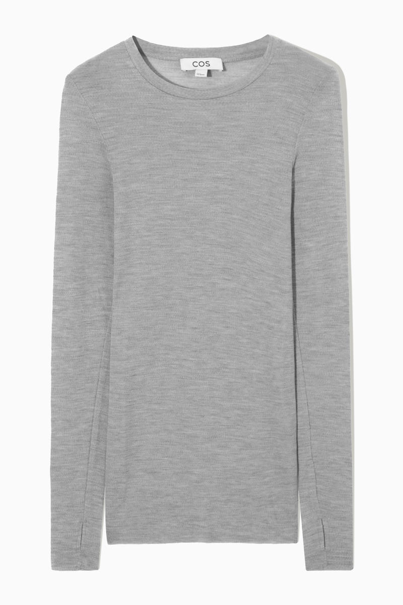 COS   クルーネック メリノウールトップ MERINO WOOL CREW-NECK JUMPER メリノウールクルーネックセーター