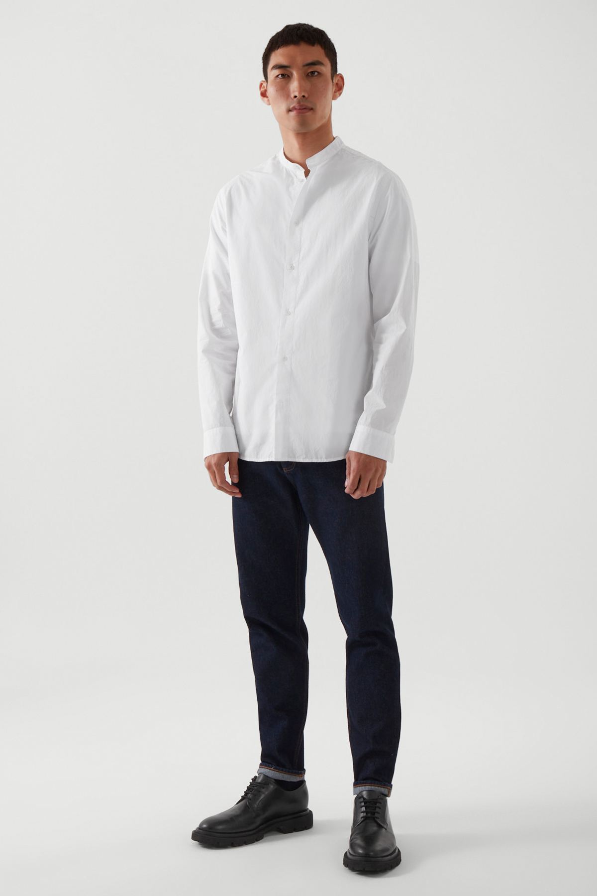 COS スクエアトゥ レザー ダービーシューズ26、0 zz-1001204_09-090-1010016-2.