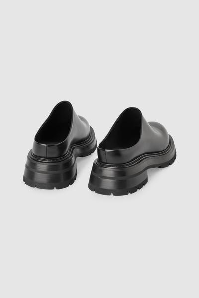 COS チャンキーレザーミュール