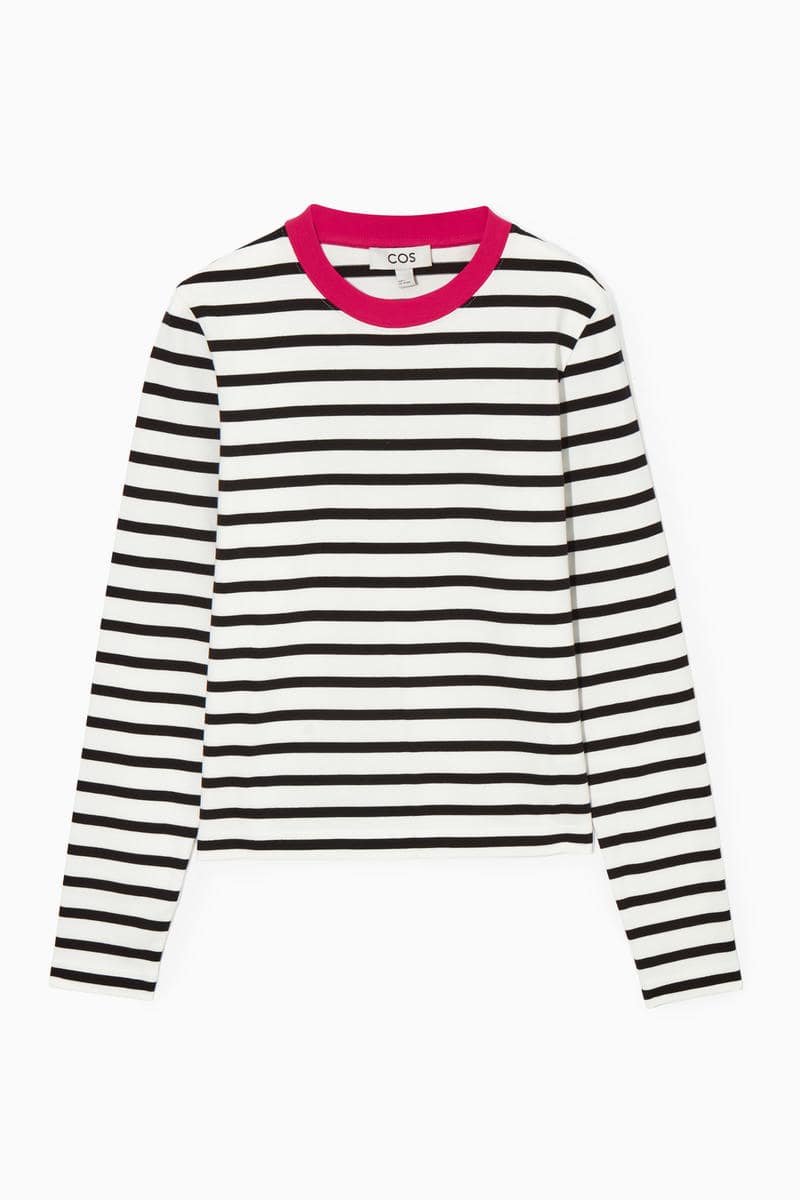 COS レギュラーフィットヘビーウェイト長袖Tシャツ