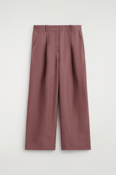 COS ハイウエスト ワイドレッグパンツ