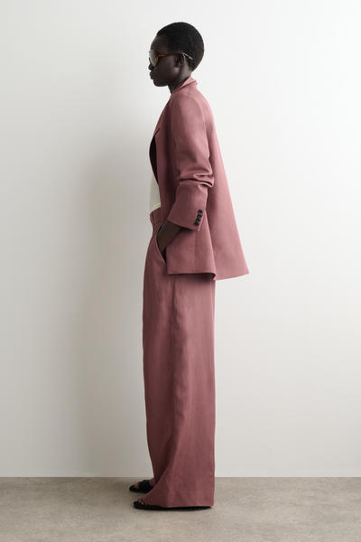 COS ハイウエスト ワイドレッグパンツ