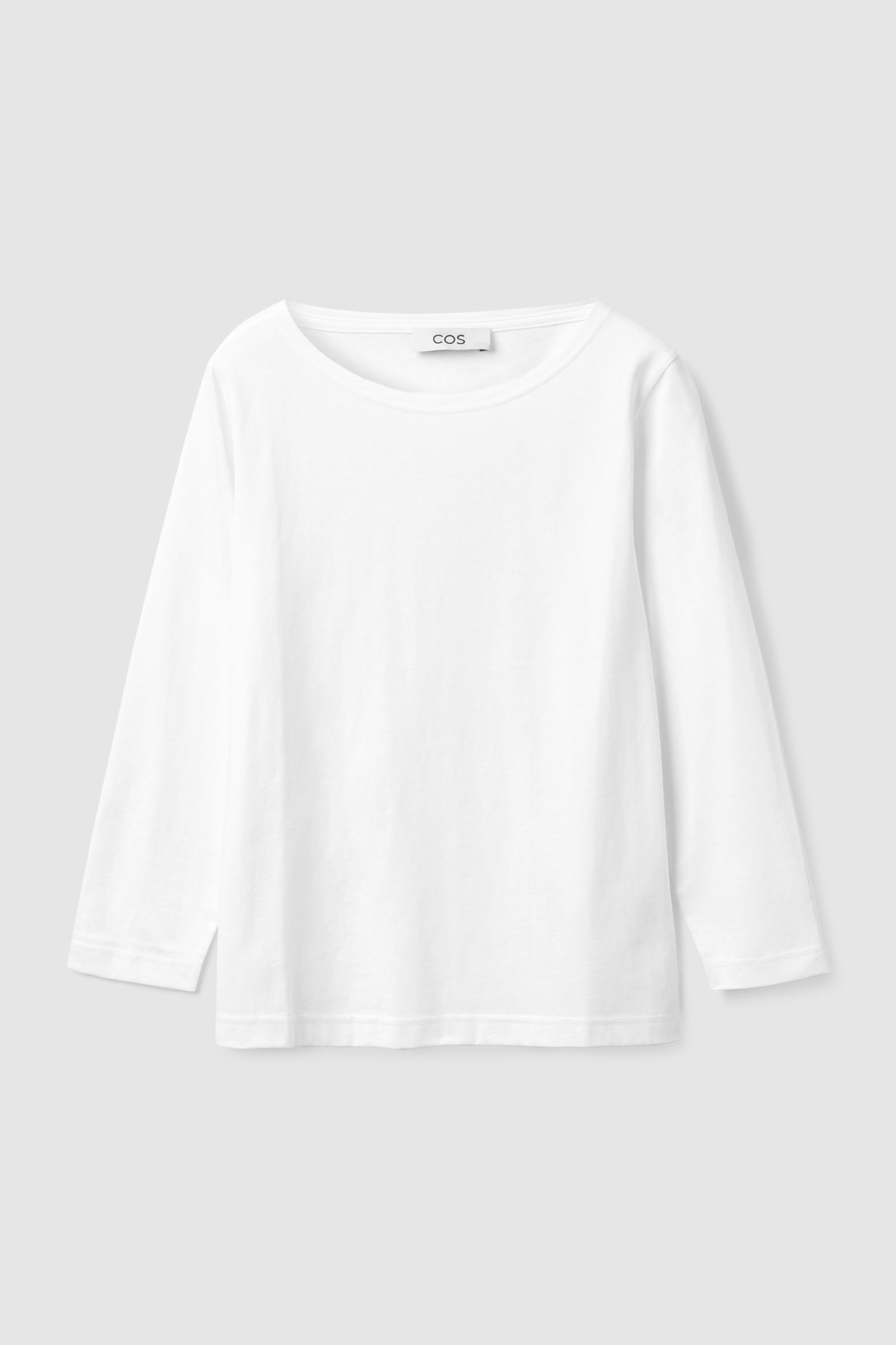 BOAT NECK TOP ボートネックトップ ホワイト｜COS コス 公式オンライン 