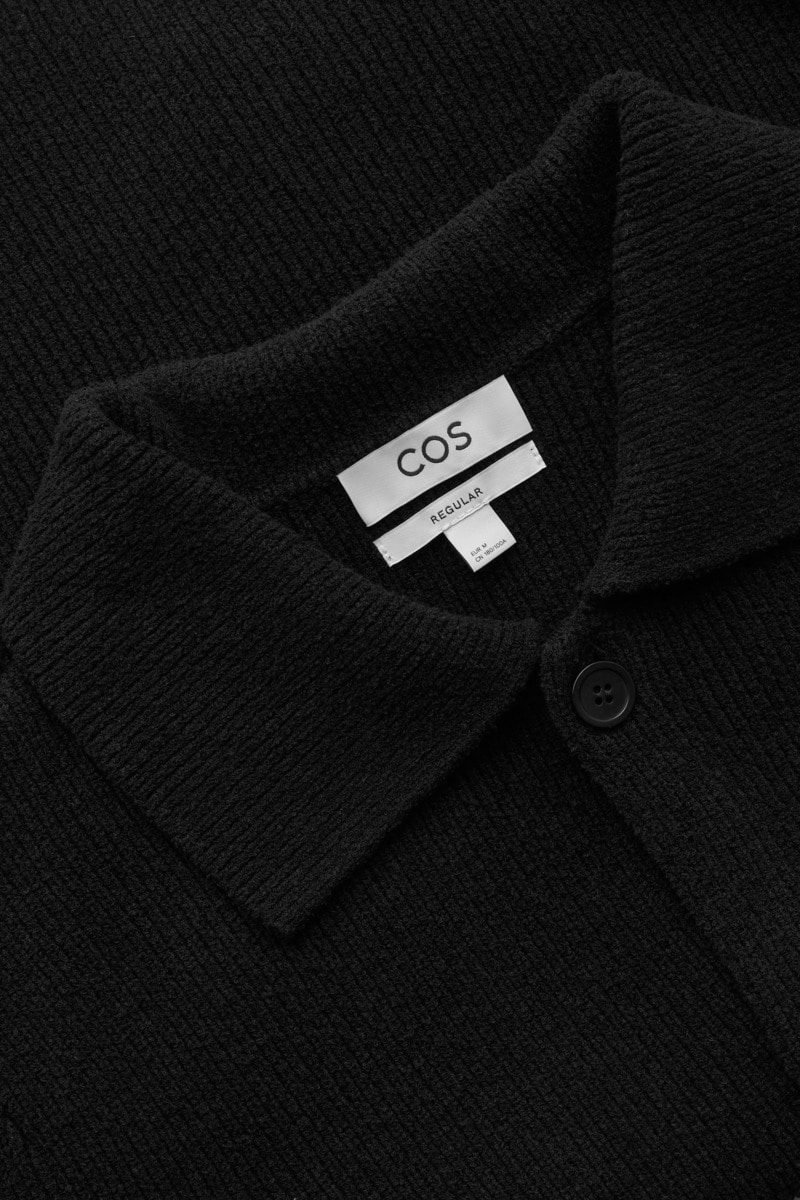 BOUCLE-KNIT CARDIGAN ブークレニットカーディガン ブラック｜COS コス
