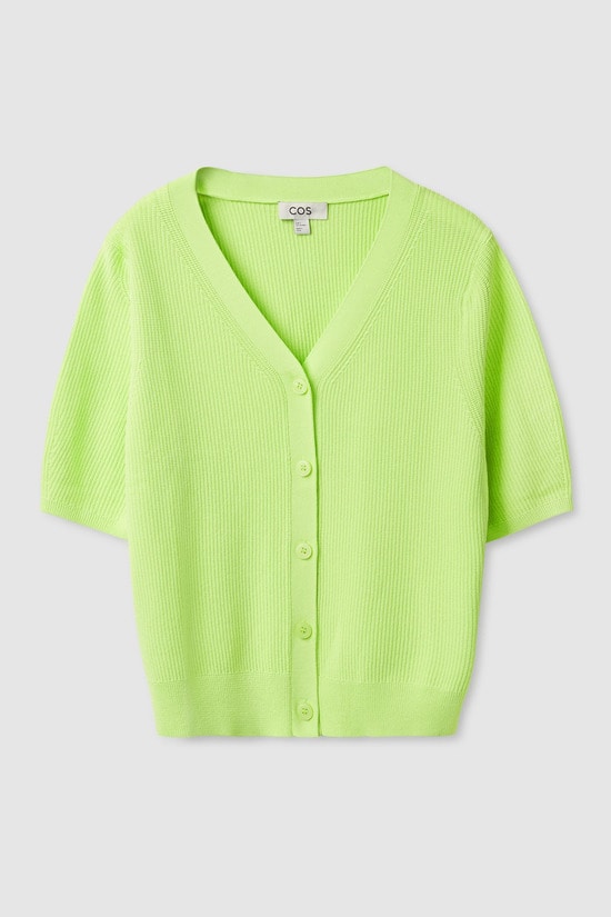 SHORT-SLEEVE CARDIGAN 半袖カーディガン グリーン｜COS コス 公式