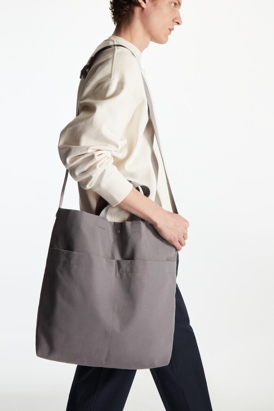 UTILITY TOTE BAG ユーティリティートートバッグ ダークグレー｜COS