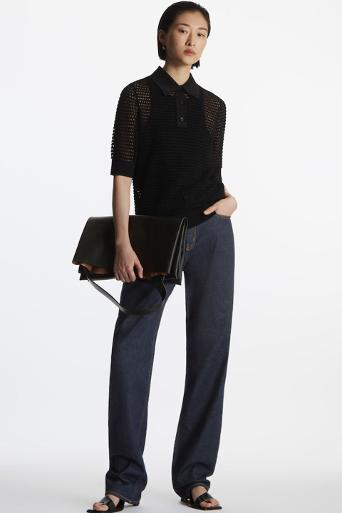 Open Knit Polo Shirt オープンニットポロシャツ Cos コス 公式オンラインストア