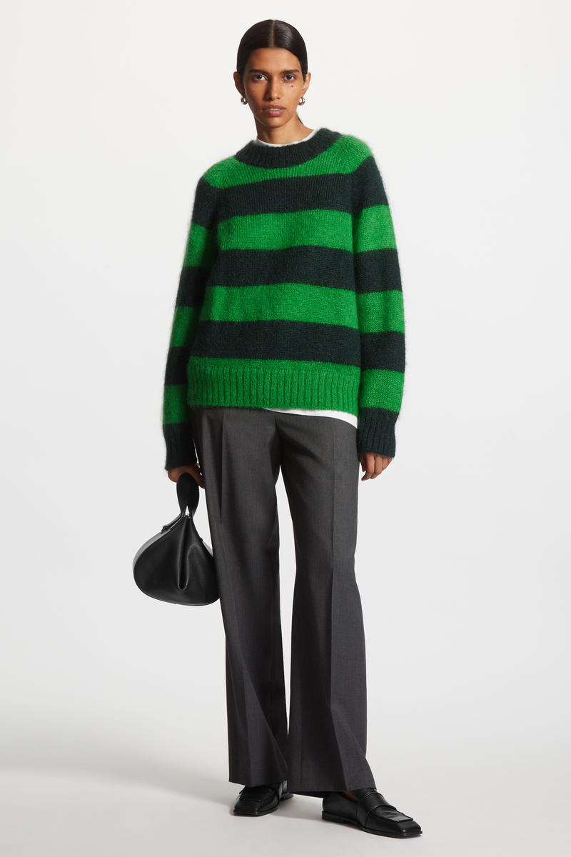 cos レギュラーフィットストライプセーター REGULAR-FIT STRIPED JUMPER レギュラーフィット ストライプセーター