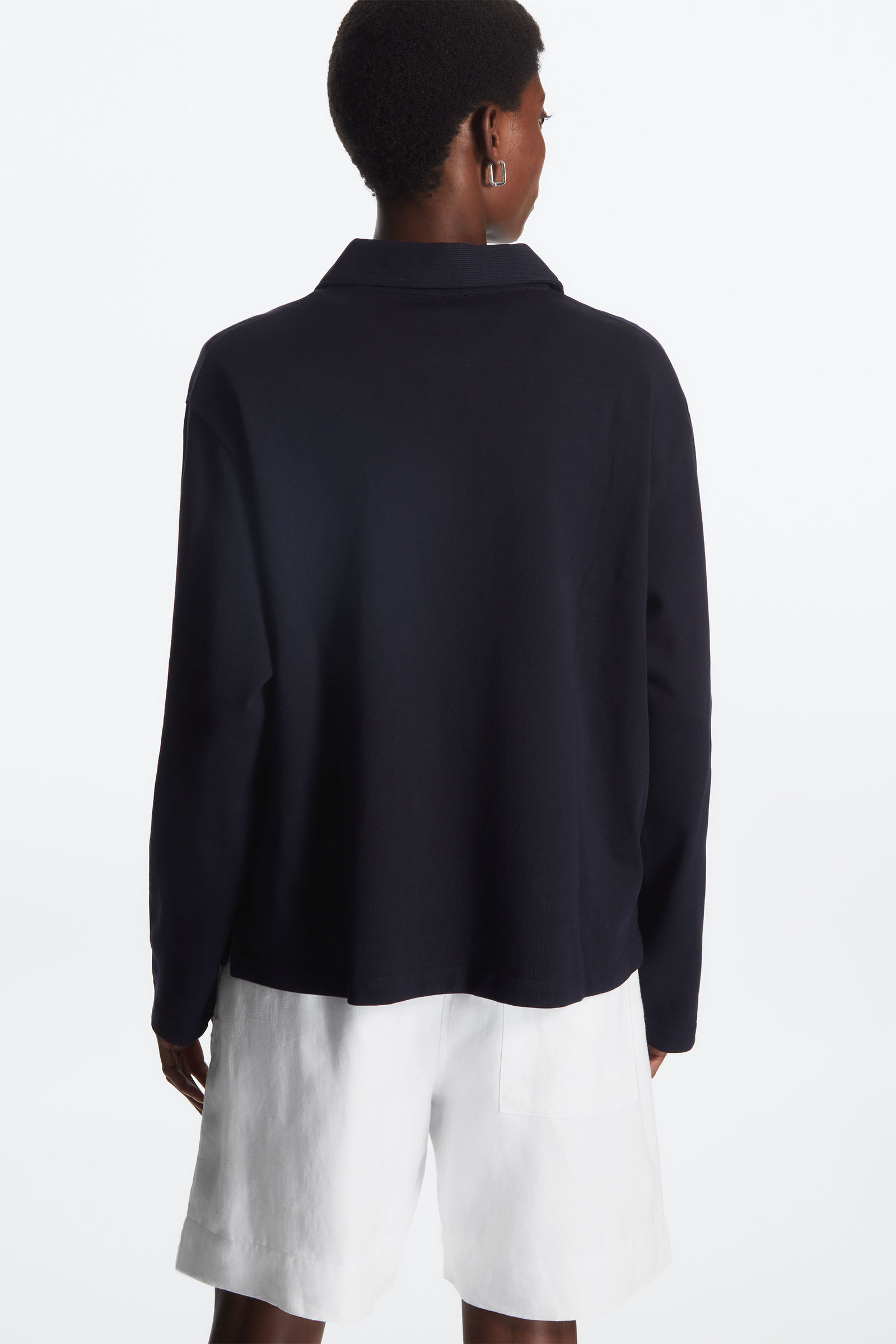 REGULAR-FIT LONG-SLEEVED POLO SHIRT レギュラーフィット長袖