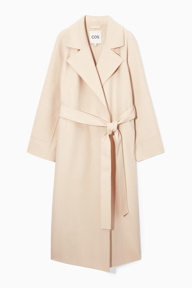 DOUBLE-FACED WOOL BELTED COAT ベルト付きダブルフェイスウールコート