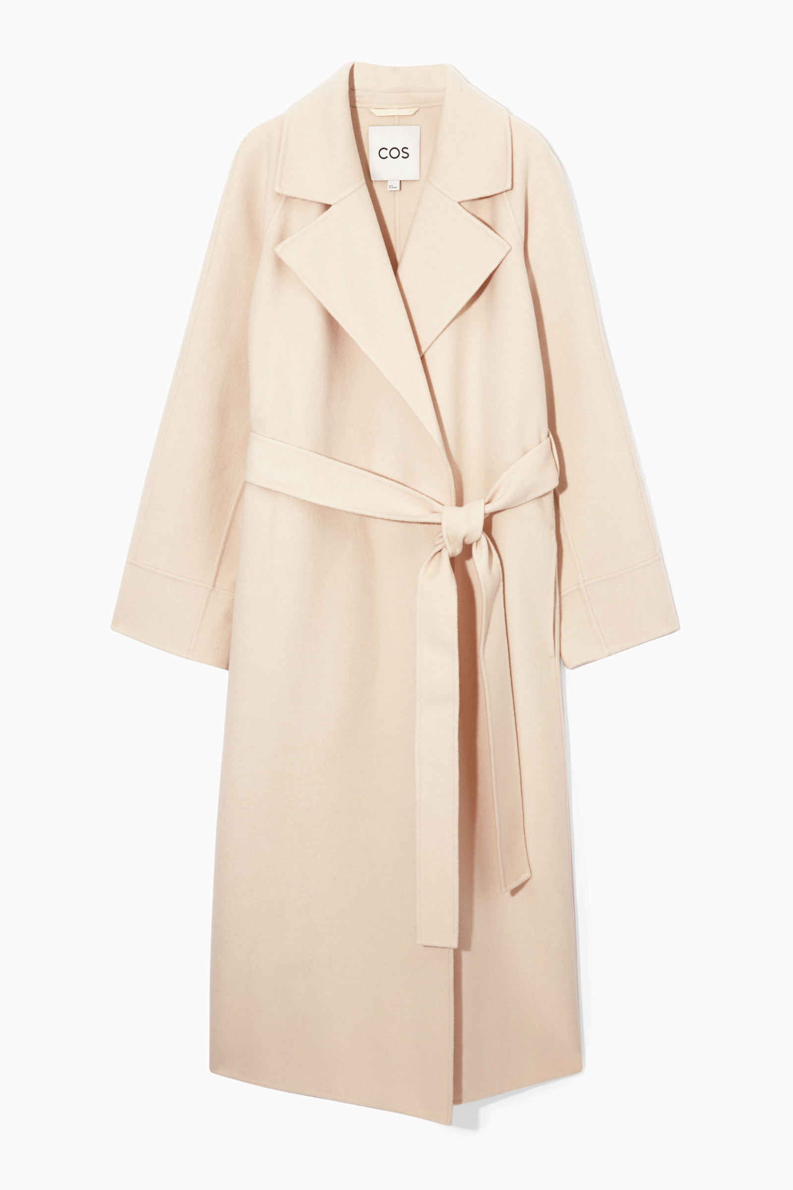 DOUBLE-FACED WOOL BELTED COAT ベルト付きダブルフェイスウールコート