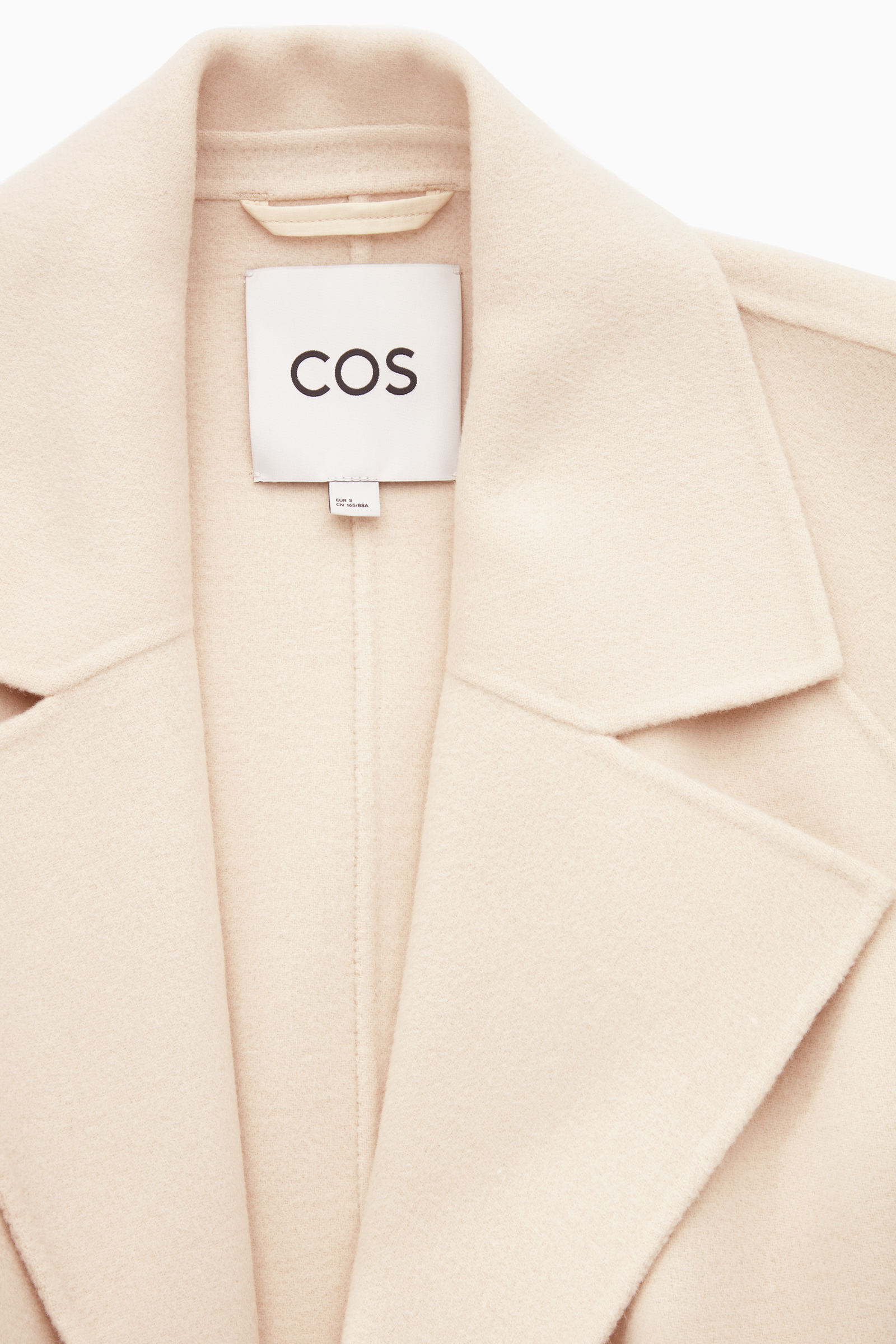 DOUBLE-FACED WOOL BELTED COAT ベルト付きダブルフェイスウールコート