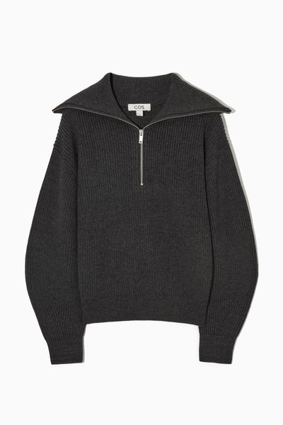 KNITTED HALF-ZIP JUMPER ニットハーフジップセーター｜COS コス 公式 