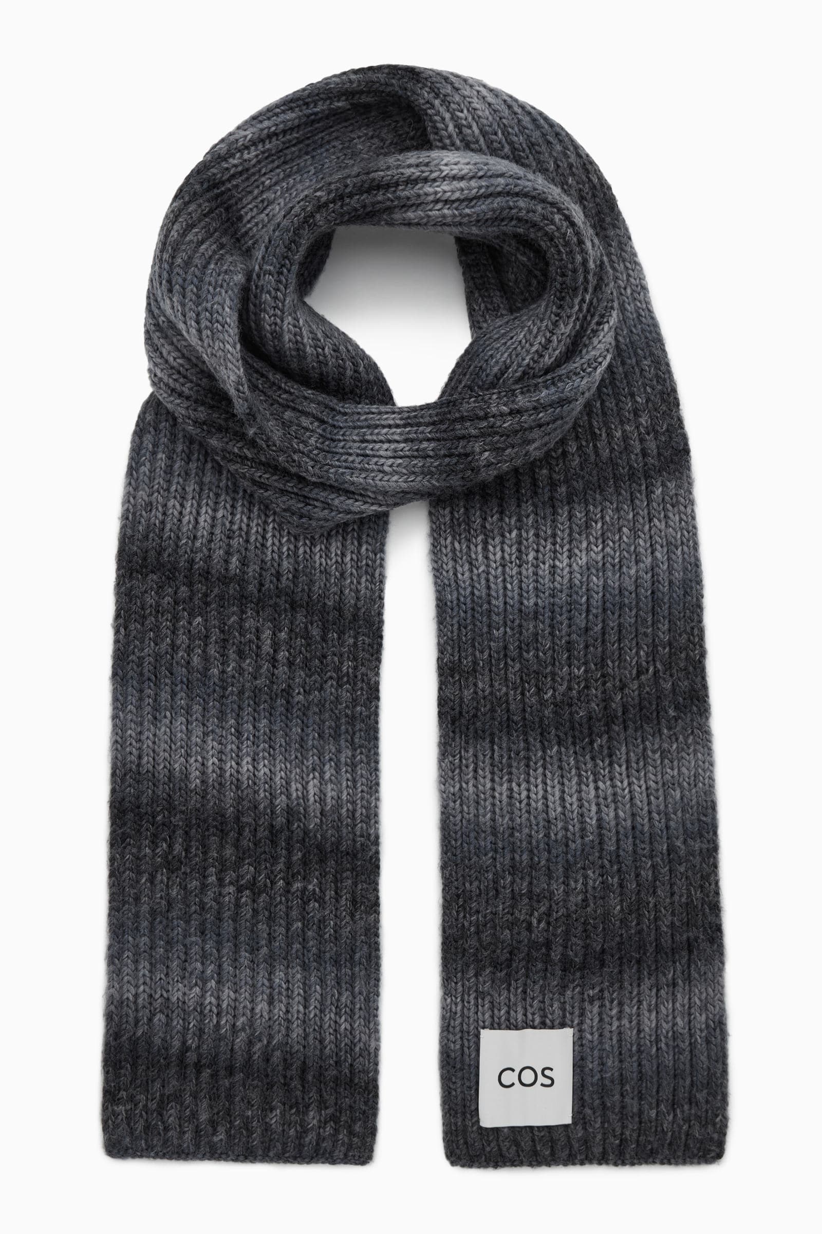 COS グラデーション マフラー GRADIENT WOOL-KNIT SCARF グラデーションウールニットマフラー