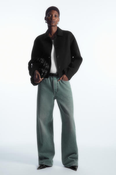 COS ボクシーフィット ダブルフェイスウールジャケット