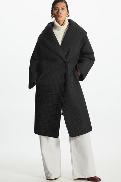 LONGLINE QUILTED LINER COAT キルトロングライナーコート ブラック 