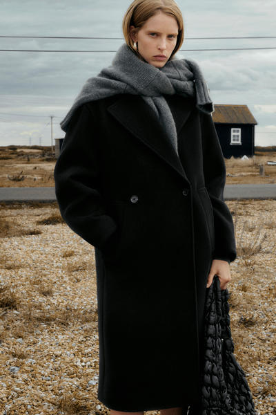 ウールコート OVERSIZED DOUBLE-BREASTED WOOL COAT オーバーサイズ