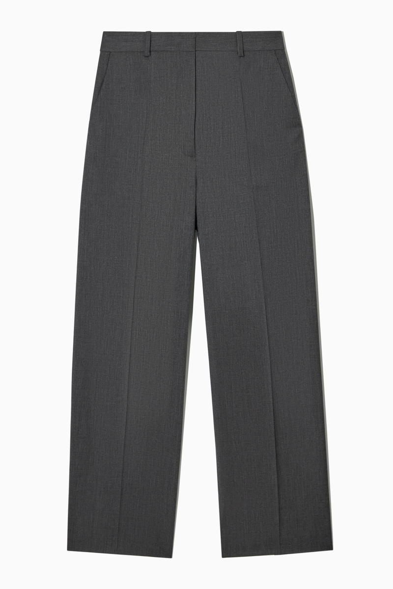 HIGH-WAISTED TAILORED WOOL TROUSERS ハイウエストテーラードウール