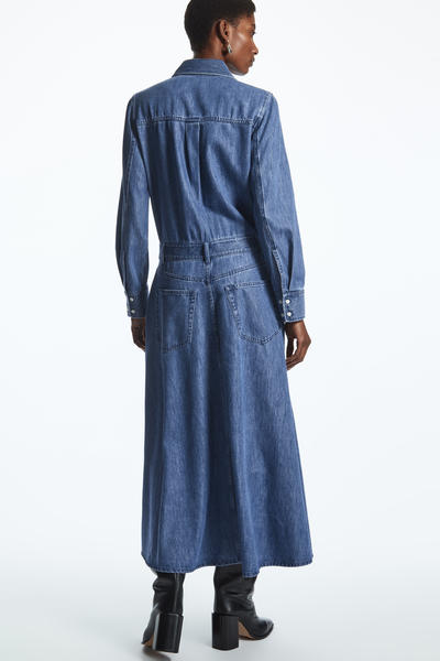 COS Aラインデニムワンピース