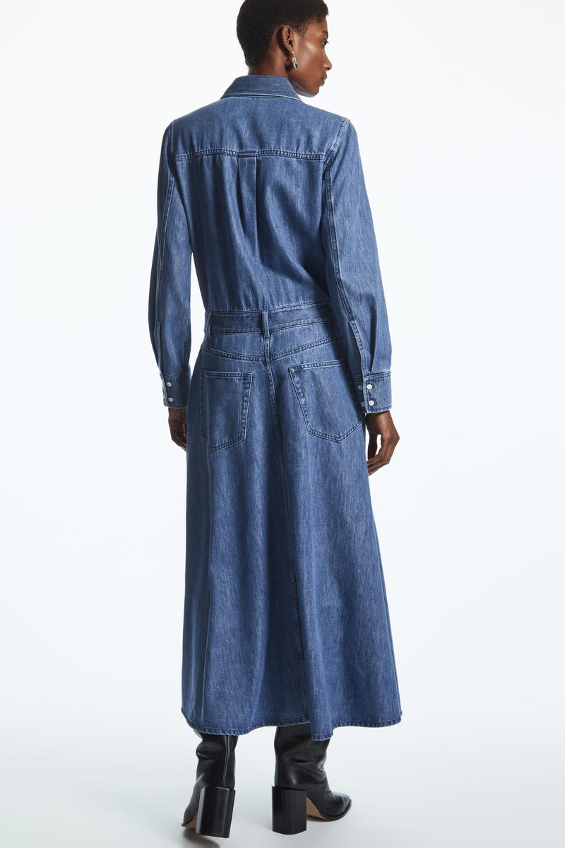 COS Aラインデニムワンピース
