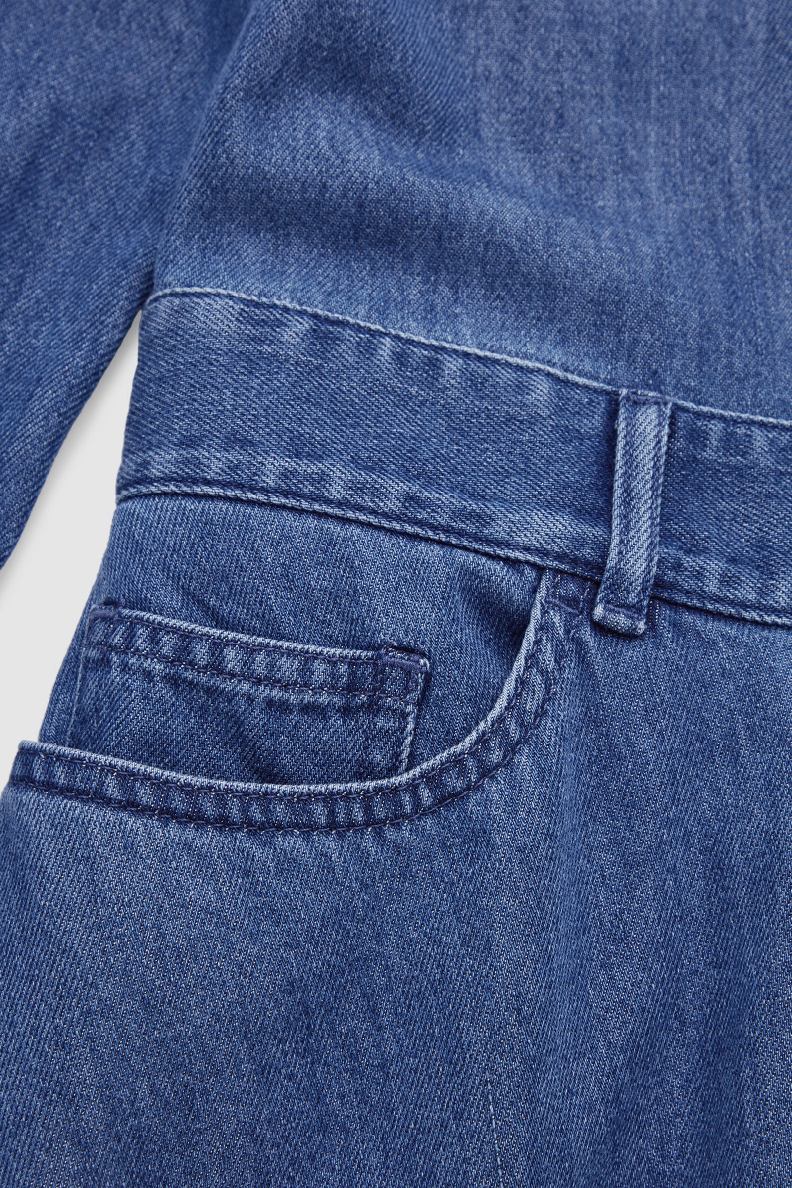 A-LINE DENIM DRESS Aラインデニムワンピース ダークブルー｜COS コス