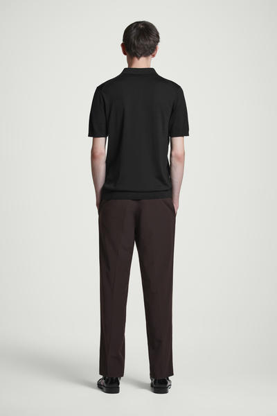 COS ニットシルクポロシャツ